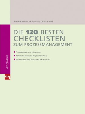 cover image of Die 120 besten Checklisten zum Prozessmanagement